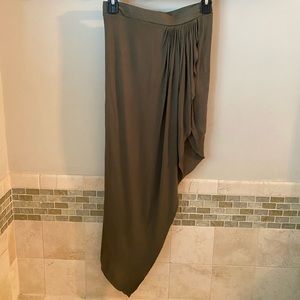 Express jersey cotton asymmetrical skirt